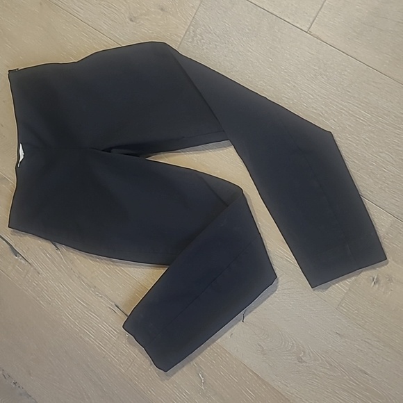 Everlane Pants Women's sz 2 Black The Side Zip Mid Rise Stretch Crop Pants - Picture 1 of 11